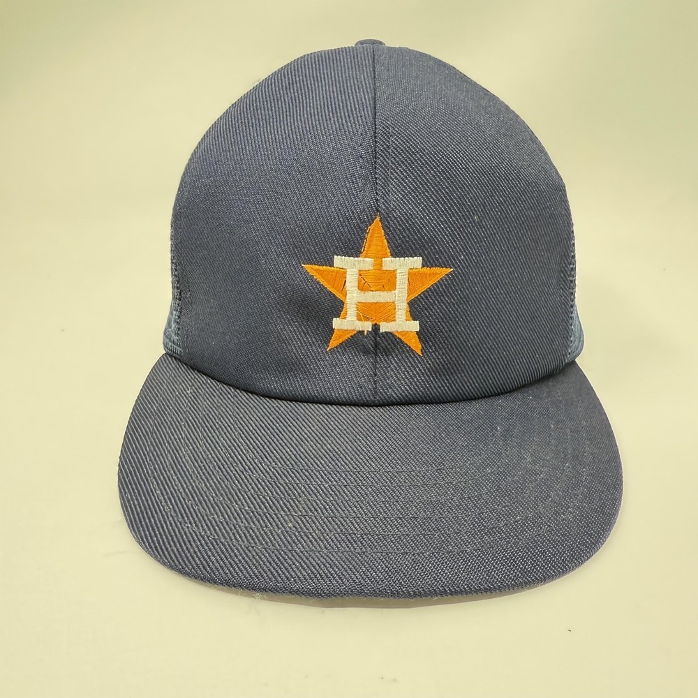 Vintage Houston Astros Hat Cap Snap‎ Back Mens One Size Blue MLB Baseball ANNCO